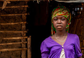 Beti, 15, only gets to eat once of twice a day, usually a meal of rice and peas