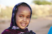 Najma, 11, has been displaced from her home in Somaliland